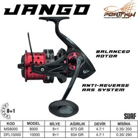 Port Fish Jango 8000 Fd Jig 8+1 Bb Olta Makinası