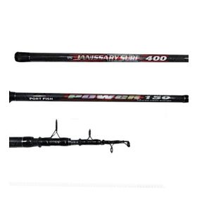 Port Fish Janissary 400 CM 150 GR Atarlı Karbon Surf Olta Kamışı