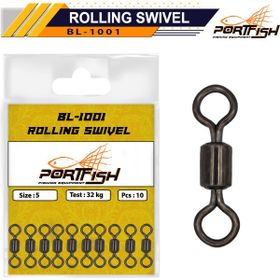 Port Fish Rolling Swivel Bl-1001 No 8 Fırdöndü