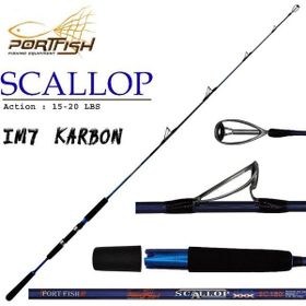 Port Fish Scallop 180 cm Tek Parça 60-180 gr Jig Kamışı