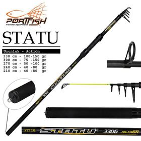 Port Fish Statu 40-80 gr 270 cm Teleskopik Fiber Olta Kamışı