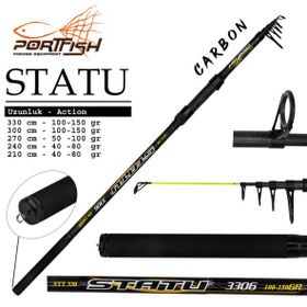 Port Fish Statu 40-80 gr 330 cm Teleskopik Fiber Olta Kamışı