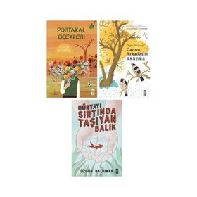 Portakal Çiçekleri Canım Arkadaşım Dünyayı Sırtında Taşıyan Balık - 3 Kitap - Özgür Balpınar - Genç Timaş