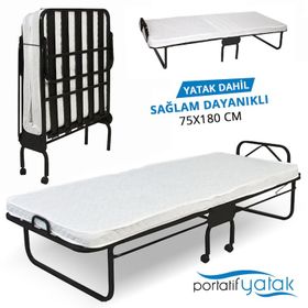 Portatif Tek Kişilik Katlanır Yatak