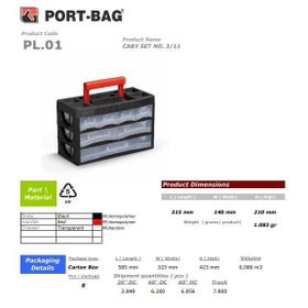 Portbag PL01 Caby 3/11 Çekmece Seti
