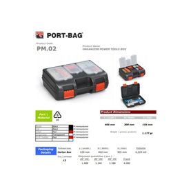 Portbag PM02 27324 Organizerli Matkap Çantası
