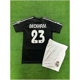 Portego Siyah Real Madrid 2004/05 Sezonu David Beckham Nostalji Çocuk Forması