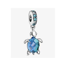 Poseidons Jewellery Murano Camı Denizi Kaplumbağası Sallantılı Charm