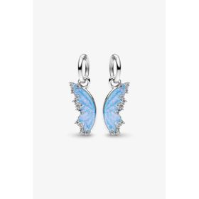 Poseidons Jewellery S925 Ayrılabilir Kelebek Sallantılı Charm