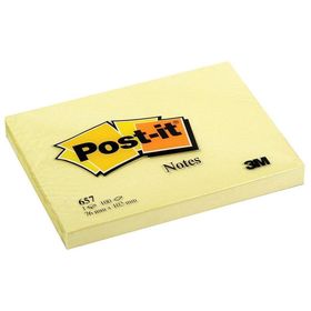Post-it 657 Sarı 100 Yaprak 76x102 MM Yapışkanlı Not