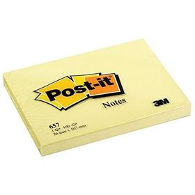 Post-it 657 Sarı 100 Yaprak 76x102 MM Yapışkanlı Not