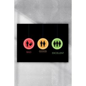 Postermanya 3 Tip Erkek Eğlenceli Mizahi 30x40 cm Poster