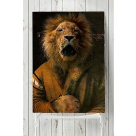 Postermanya Aslan Kral Sanatsal 60x90 cm Poster
