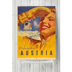 Postermanya Avustralya Vintage 90x130 cm Poster