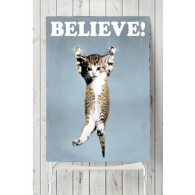 Postermanya Believe Cat Hayvan 80x115 cm Poster