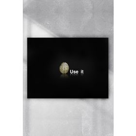 Postermanya Beynini Kullan Eğlenceli Mizahi 80x115 cm Poster