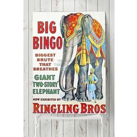 Postermanya Big Bingo Vintage 50x70 cm Poster