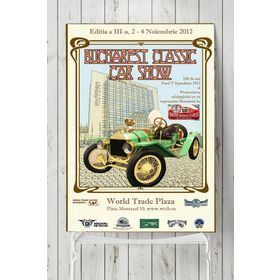 Postermanya Bucharest Classic Vintage Araba 80x115 cm Poster