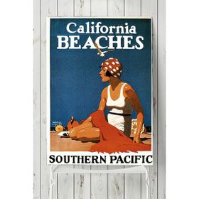 Postermanya California Vintage Manzara 50x70 cm Poster