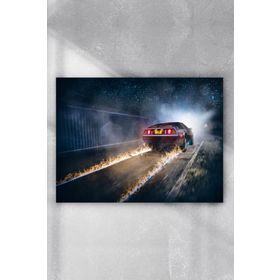 Postermanya De Lorean Araba 90x130 cm Poster
