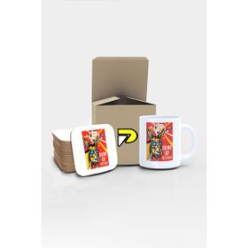 Postermanya Drink Up Bitches Komik Eşek Tasarımlı Baskılı Kupa Bardak Seti