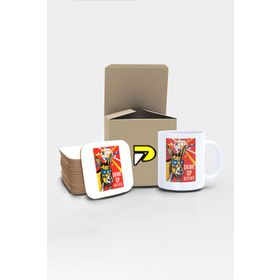 Postermanya Drink Up Bitches Komik Eşek Tasarımlı Baskılı Kupa Bardak Seti