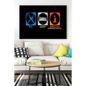 Postermanya Eat Sleep Productivity Girişimcilik 40x60 cm Poster