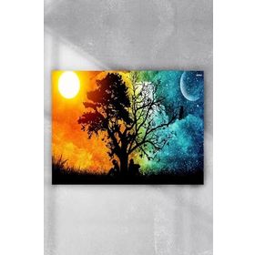 Postermanya Gece Gündüz Sanatsal 50x70 cm Poster
