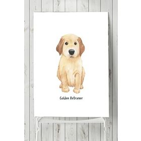 Postermanya Golden Retriever Çocuk Odası 40x60 cm Poster