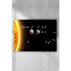 Postermanya Güneş Sistemi Eğitim 30x40 cm Poster