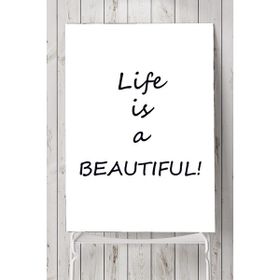 Postermanya Hayat Güzeldir Motivasyon 40x60 cm Poster