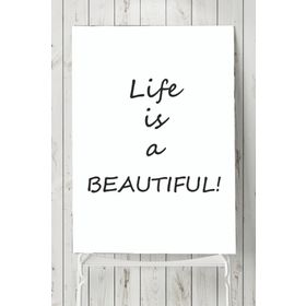 Postermanya Hayat Güzeldir Motivasyon 50x70 cm Poster