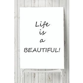 Postermanya Hayat Güzeldir Motivasyon 70x100 cm Poster