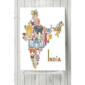 Postermanya Hindistan Vintage Manzara 90x130 cm Poster