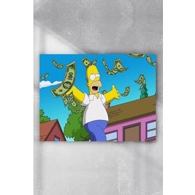 Postermanya Homer Simpsons Çalışması Girişimcilik 90x130 cm Poster