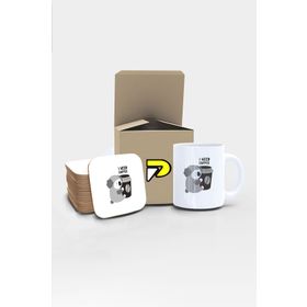 Postermanya I Need Coffee Tembel Koala Tasarımlı Baskılı Kupa Bardak Seti