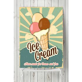 Postermanya Ice Cream Vintage 80x115 cm Poster