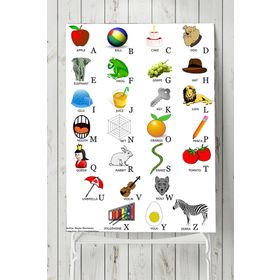 Postermanya Ingilizce Alfabe Eğitim 40x60 cm Poster
