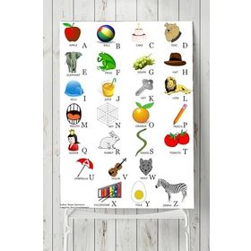 Postermanya Ingilizce Alfabe Eğitim 80x115 cm Poster