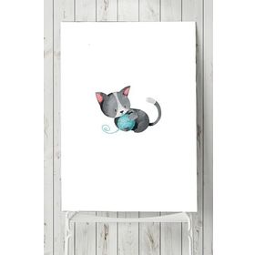 Postermanya Kedi Çocuk Odası 5 30x40 cm Poster