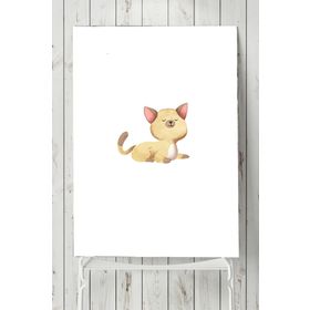 Postermanya Kedi Tasarım Çocuk Odası 70x100 cm Poster