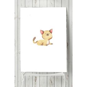 Postermanya Kediler Tasarım Çocuk Odası 50x70 cm Poster