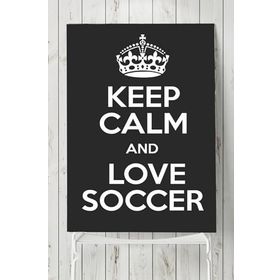 Postermanya Keep Calm And Love Futbol 60x90 cm Poster