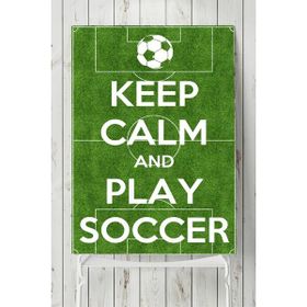 Postermanya Keep Calm And Play Futbol 90x130 cm Poster