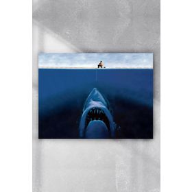Postermanya Köpek Balığı Eğlenceli Mizahi 30x40 cm Poster
