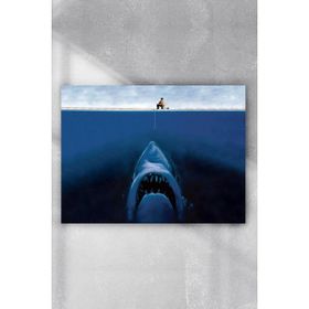Postermanya Köpek Balığı Eğlenceli Mizahi 40x60 cm Poster