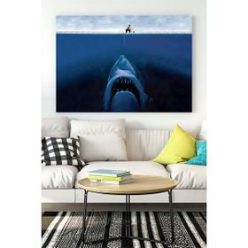 Postermanya Köpek Balığı Eğlenceli Mizahi 40x60 cm Poster