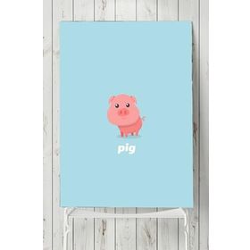 Postermanya Küçük Domuz Çocuk Odası 40x60 cm Poster