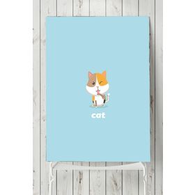 Postermanya Küçük Kedi Çocuk Odası 30x40 cm Poster