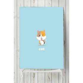 Postermanya Küçük Kedi Çocuk Odası 90x130 cm Poster